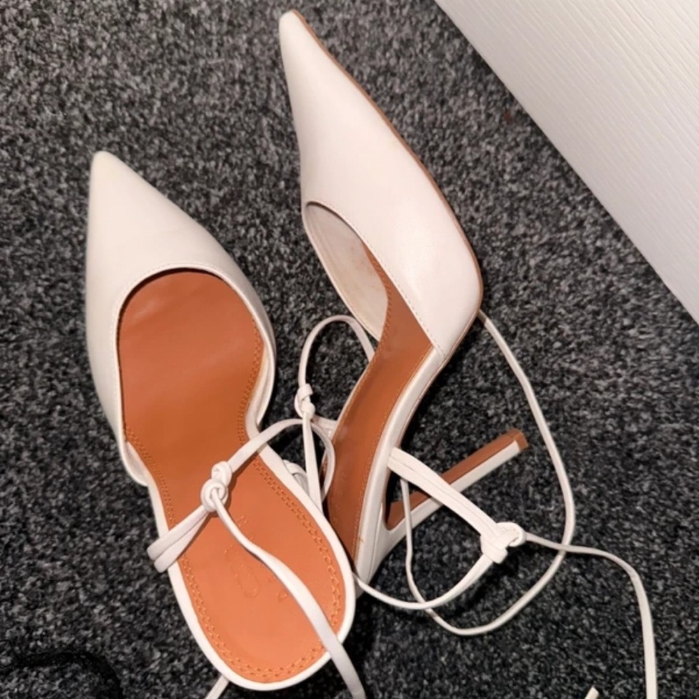 ASOS White Pointed Toe Heels